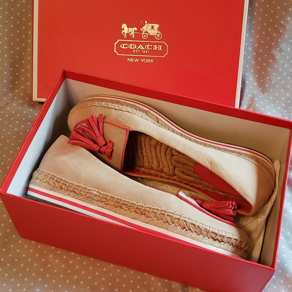 Coach Romy Nubuck/Soft Nappa Flats - Picture 2 of 6
